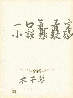 一口气看完系列小说悬疑恐怖