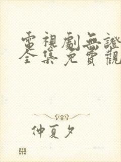 电视剧无证之罪全集免费观看封面