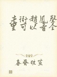 老街赵凤声在哪里可以看全集