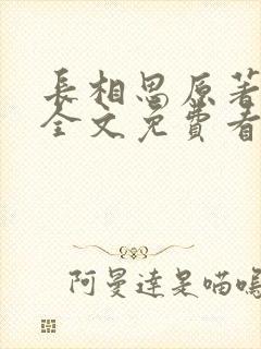 长相思原著小说全文免费看