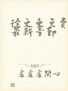 徐文东免费阅读最新章节