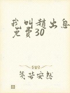 我叫赵出息全集免费30封面