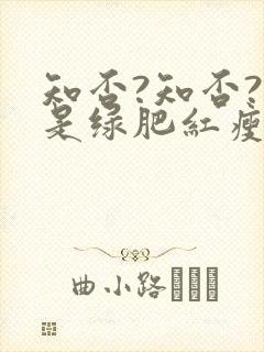 知否?知否?应是绿肥红瘦原著