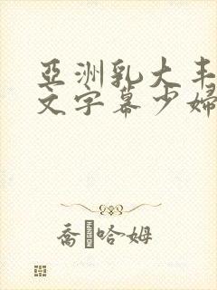 亚洲乳大丰满中文字幕少妇av