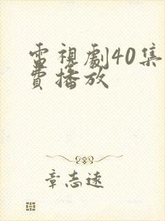 电视剧40集免费播放