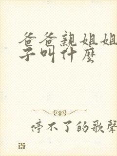 爸爸亲姐姐的儿子叫什么