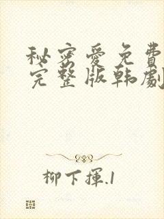 秘密爱免费观看完整版韩剧在线