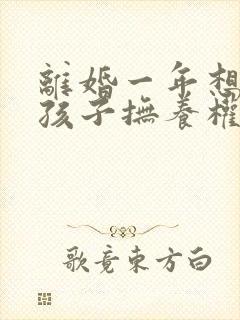 离婚一年想要回孩子抚养权封面