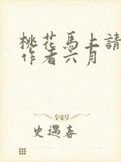 桃花马上请长缨作者六月