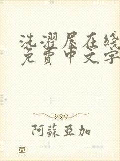 洗濯屋在线观看免费中文字幕