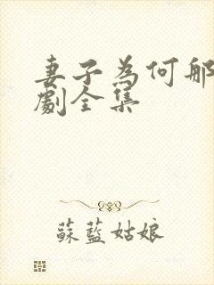 妻子为何那样短剧全集