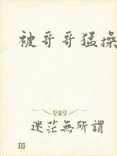 被哥哥猛操小说封面