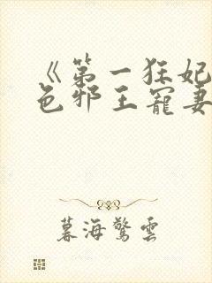 《第一狂妃:绝色邪王宠妻无度》