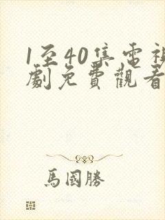 1至40集电视剧免费观看