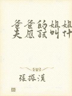 爸爸的姐姐的丈夫应该叫什么