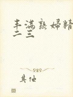 丰满熟妇精品一二三封面