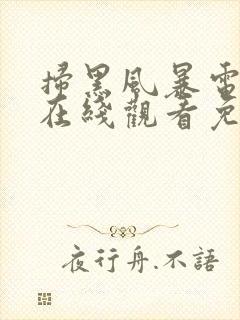 扫黑风暴电视剧在线观看免费全集