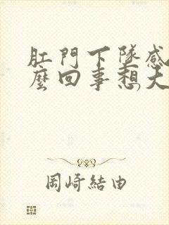 肛门下坠感是怎么回事想大便