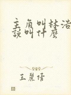 主角叫林浩的小说叫什么