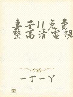 妻子11免费完整高清电视剧在线看