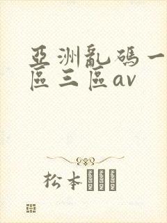 亚洲乱码一区二区三区av