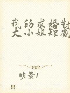 我的求婚对象是大小姐短剧封面