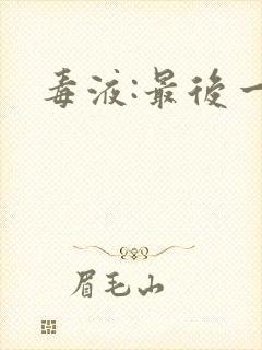 毒液:最后一舞封面