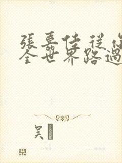 张嘉佳 从你的全世界路过