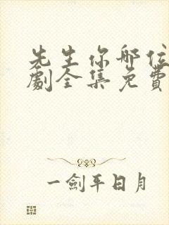 先生你哪位电视剧全集免费观看