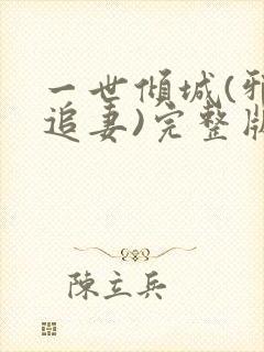 一世倾城(邪王追妻)完整版小说