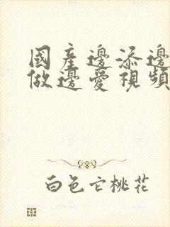 国产边添边摸边做边爱视频