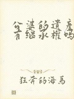 公婆的遗产儿媳有继承权吗封面