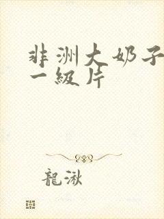 非洲大奶子久久一级片封面