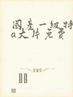 国产一级特黄aa大片免费