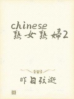 chinese熟女熟妇2