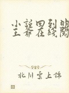 小说回到明朝当王爷在线阅读