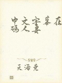 中文字幕在线有码人妻