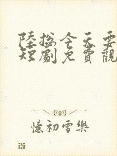 陆总今天要结婚短剧免费观看全集