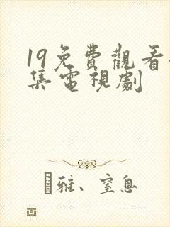 19免费观看全集电视剧