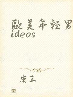 欧美年轻男男videos