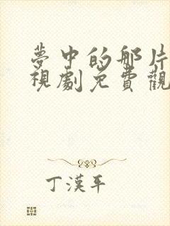 梦中的那片海电视剧免费观看全集西瓜