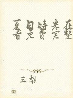 夏日时光在线观看免费完整版高清