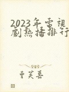 2023年电视剧热播排行榜封面