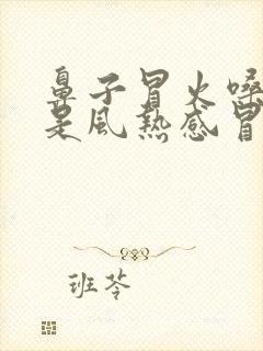 鼻子冒火嗓子疼是风热感冒还是风寒感冒