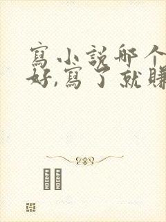 写小说哪个平台好,写了就赚钱