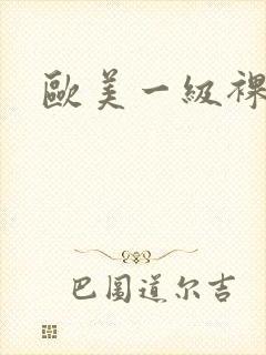 欧美一级裸体片封面