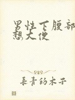 男性下腹部疼痛想大便