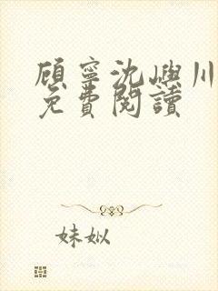 顾宁沈屿川全文免费阅读封面