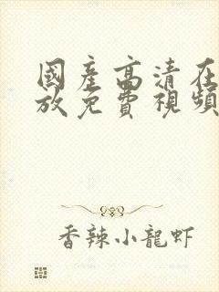 国产高清在线播放免费视频