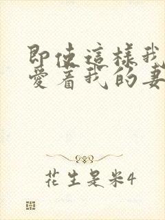 即使这样我依然爱着我的妻子动漫封面
